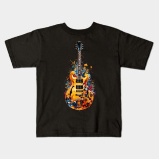 Psychedelic Electric Gutar Kids T-Shirt